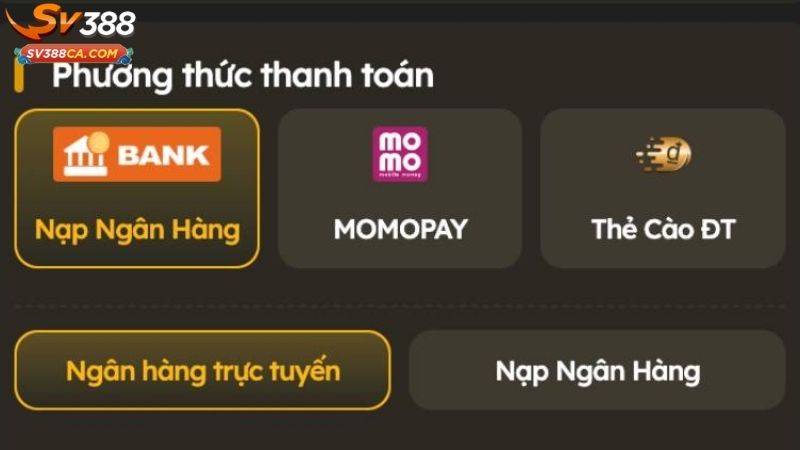 Nạp Tiền SV388