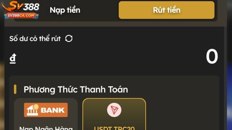Rút Tiền SV388